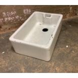 A Belfast sink, 62cm by 42cm by 22cm