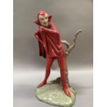 Mephisto, figure from the character series by Carlton ware, no 198/500, 25cm high