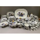 A Spode dinner breakfast and tea service of Bluebird pattern, as new, comprising six breakfast