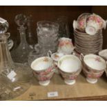 Royal Albert china tea service of Serena design, comprising 14 teacups, 16 saucers, 6 tea plates,