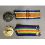 WWI and Victory medal pair to two Lieut AA Johnston