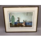 By and after Sir William Russell Flint RA, In My Studio, colour print, published by W J Stacey,