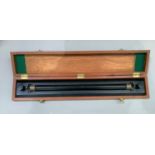 A Harling rolling rule technical drawing instrument in wooden box