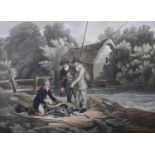 J Hassell after Philip Reinagle, Dorset fishermen With Their Catch, aquatint, pub J Hassell and W