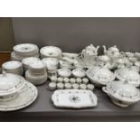 An Argyle china dinner and breakfast tea and coffee service comprising 12 dinner plates, 12 entrée