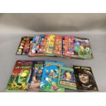 A quantity of Simpsons magazines