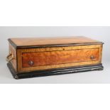 A 19th century Swiss cylinder musical box by Paillard Vaucher Fils of St Croix no. 21079,