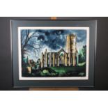 ARR By and After John Piper (1903-1992), Fountains Abbey (1983), lithograph in colours, signed in
