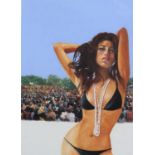 ARR Samuel John Peffer 'Peff' (1921-2014), The Girl from Woodstock (black bikini) original