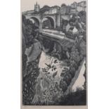 ARR By and After Guy Seymour Warre Malet (1900-1973) Knaresborough, The Nidd and Viaduct from the