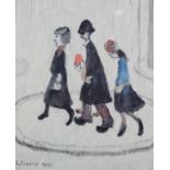 ARR By and after Laurence Stephen Lowry (1886-1976), The Family, colour lithograph, signed to the