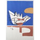 ARR Le Corbusier (French 1887-1965), La Main Ouverte (1955), lithograph in colours, numbered and