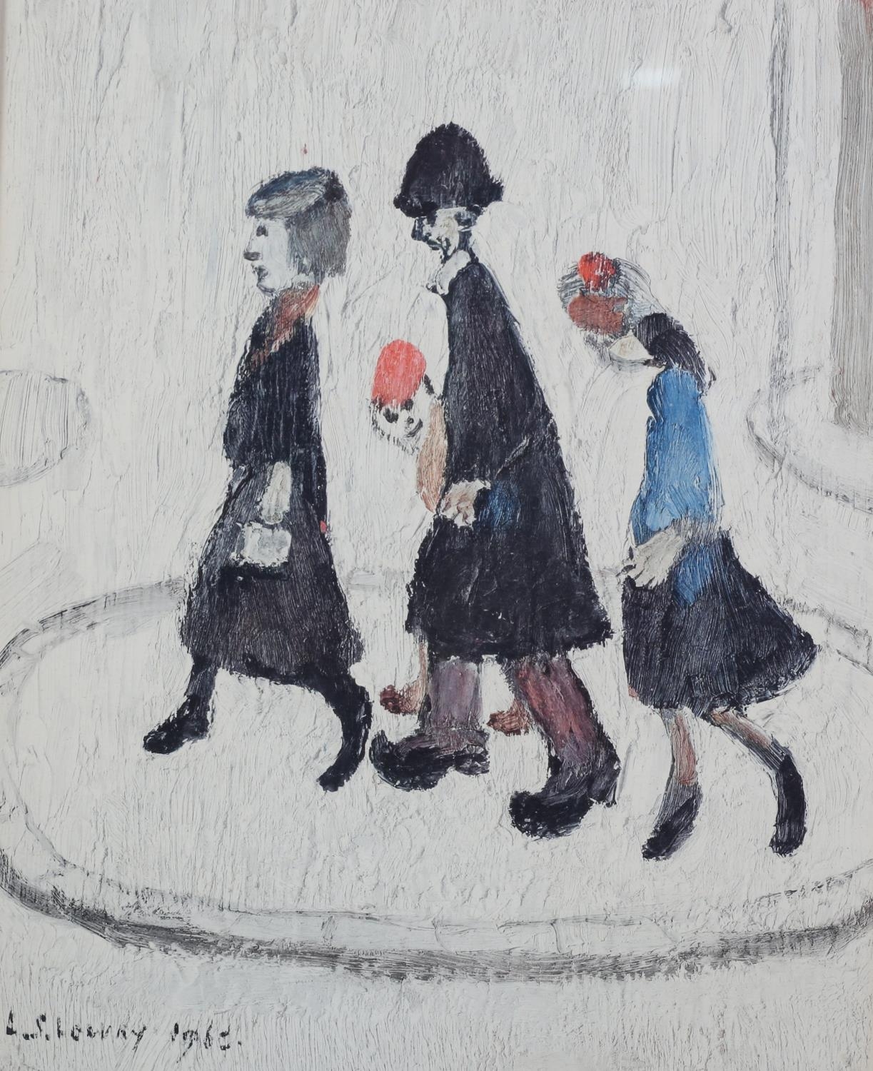 ARR BY AND AFTER LAURENCE STEPHEN LOWRY (1886-1976), The Family, colour lithograph, signed to the