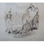 GEORGE CRUIKSHANK (1792-1878), "Dead?" exclaimed the agonised commander "Dead drunk only", Minor