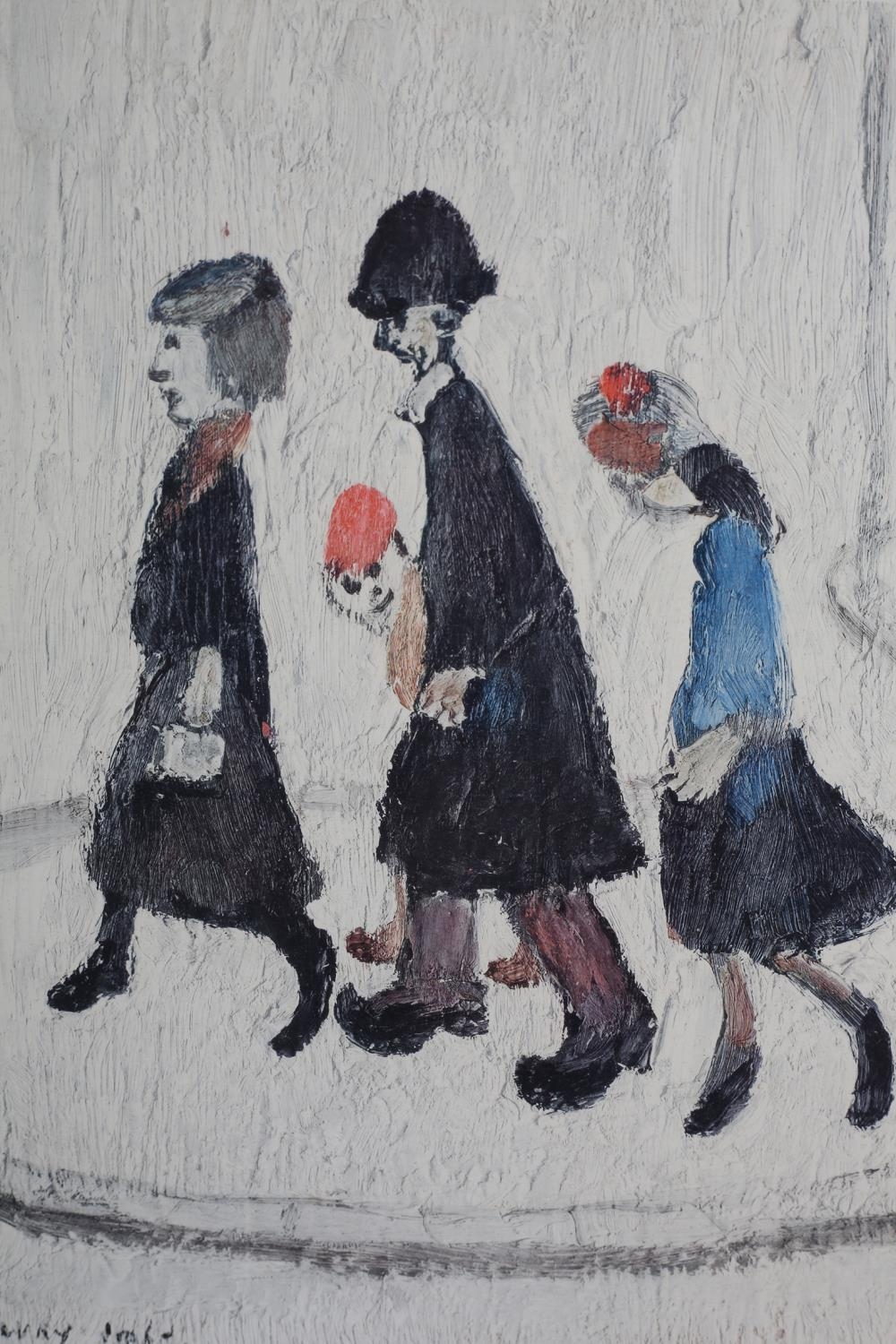 ARR BY AND AFTER LAURENCE STEPHEN LOWRY (1886-1976), The Family, colour lithograph, signed to the - Image 3 of 5