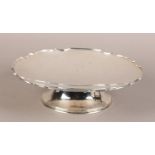 A GEORGE VI SILVER FRUIT STAND, Sheffield 1946, circular with bracketed rim, raised on an pedestal