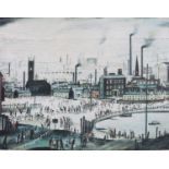 ARR BY AND AFTER LAURENCE STEPHEN LOWRY (1886-1976), An Industrial Town, colour lithograph, signed