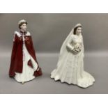 A Royal Worcester figure celebrating The Queen's 80th Birthday 2006, modelled dressed in the robes