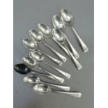 A set of eleven silver coffee spoons, Sheffield 1935, total approximate weight 4.5oz