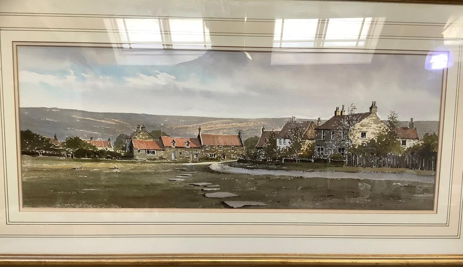 J Beddows, Goathland, watercolour, signed to lower right, 23cm x 61cm