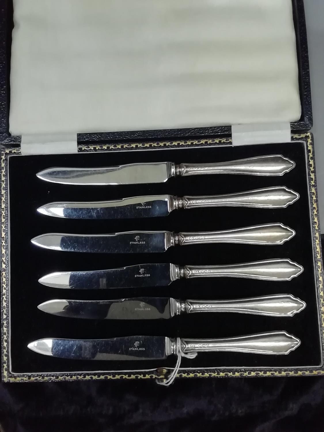 A set of six George VI silver cake forks, Sheffield 1932, approximately 4.5oz total weight, together - Image 2 of 3