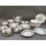 A Paragon tea and dinner service of Country Lane pattern comprising eight dinner plates, eight