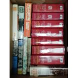 A quantity of books on a military theme including seven uniform bound volumes The History of The