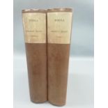 Romola by George Elliot in 2 vols, cloth bindings, a limited run of 1000 copies of this edition