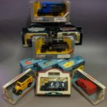 Three Corgi Golden Oldies vans including Morris Shell and Bedford Kodak, three Corgi Classics vans