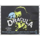 Dracula starring Jack Palance, 1974, original 30" x 40" quad poster, desgn by Feref Associates