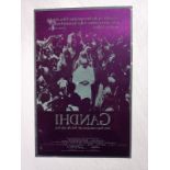 Four Metal Printing Plates: Ghandi, 1982, starring Candice Bergen and Ben Kingsley, 27.3cm x 17.5cm;