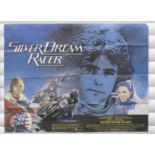 Silver Dream Racer starring David Essex, 1980, original 30" x 40" quad poster, printed by Lonsdale &
