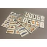 Cigarette cards: five sets of Players Poultry (50), Cricketers 1934 (50), Motor Cars (2nd)(50),