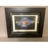 Tony 'Bomber' Bellew, framed boxing print by Patrick J Killian, signed in pencil by Pat Killian,