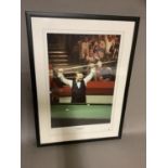 Dennis Taylor, signed limited edition photograph, no. 182 of 500 by Big Blue Tube, 69cm x 50cm