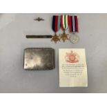 A group of three British Army medals for 2078320 L/Corporal G.G. How including 1939-45 star, Italy