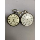 A Victorian pocket watch by H Samuel Manchester No. 18616, dated 1884, in silver open faced case,