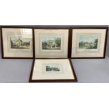 Four reproduction colour prints of Harrogate including Montpellier Gardens, The New Sulphur