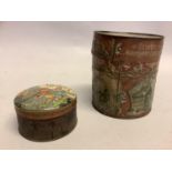 An early 20th century Georg Goess Lebkuchen Nurnberger ginger bread printed tin, c.1900, embossed