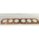 A Rolls Royce copper head gasket, straight six