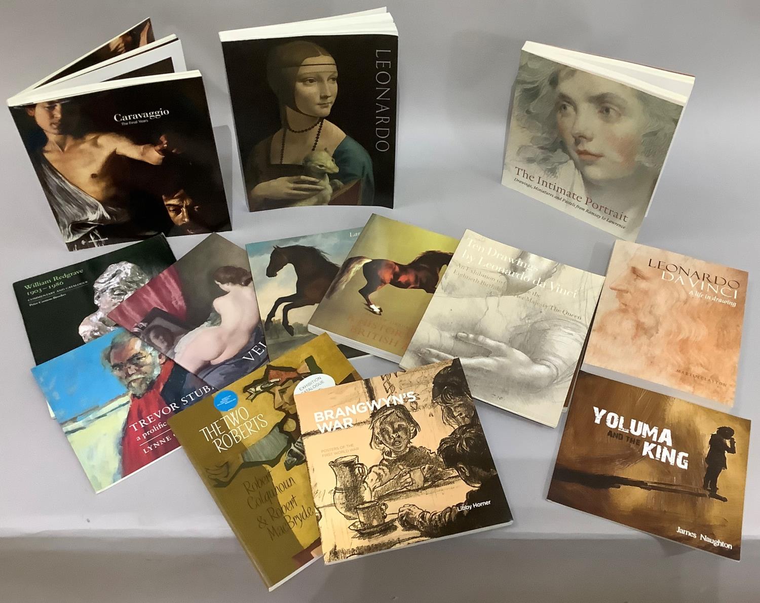 Art books including Leonardo Da Vinci, Caravaggio, portrait drawing from Ramsay to Lawrence and - Bild 3 aus 3