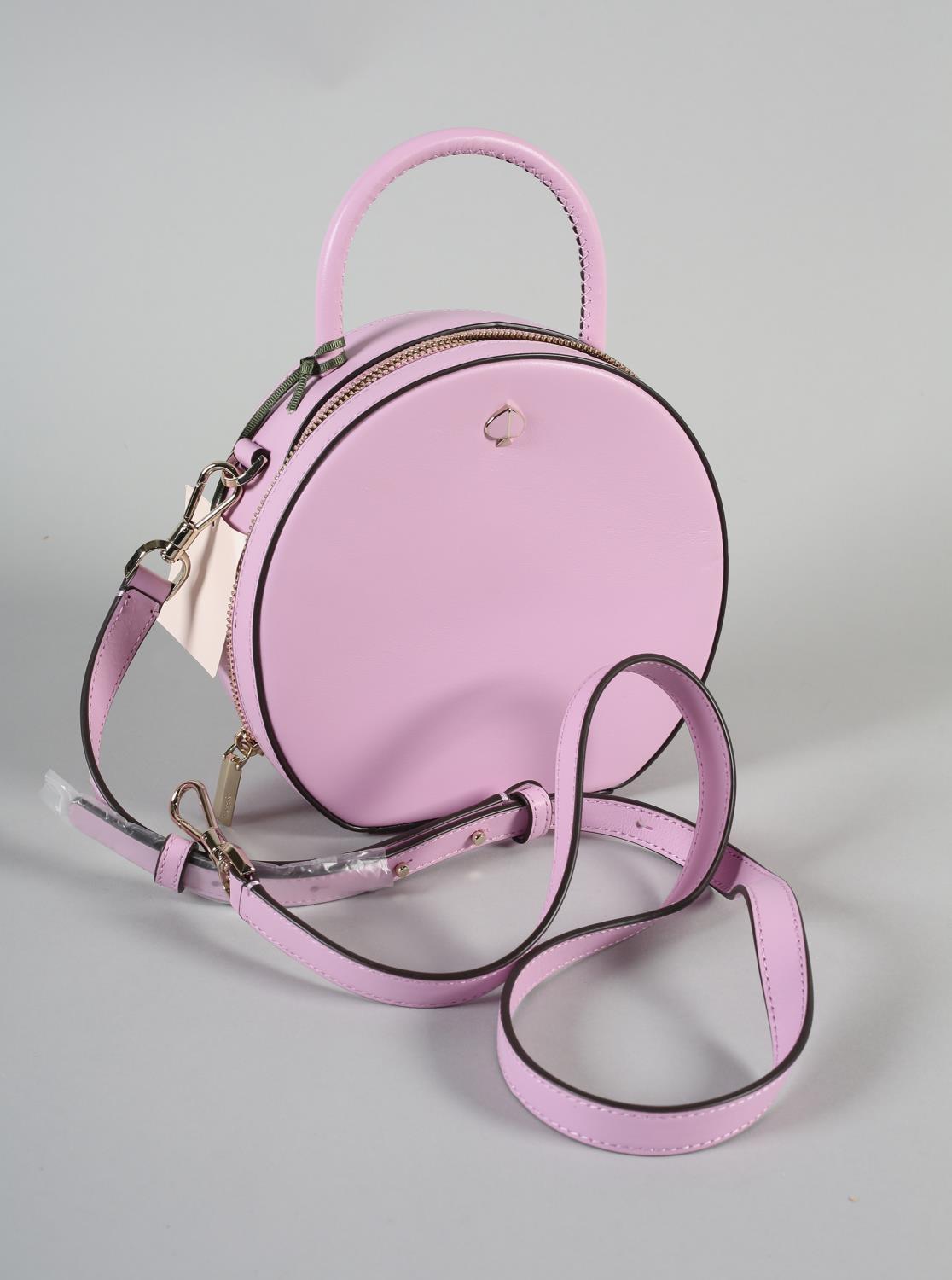 A Kate Spade Canteen handbag in lilac smooth leather, with strap, original dustbag, condition: - Bild 2 aus 4