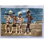 A 1960's Reveille special colour poster of the Beatles, 101cm x 150cm, (folded with damage from