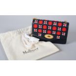 A Mulberry Small Darley handbag in midnight, red and white silky calf geo-floral, original