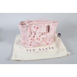 A Ted Baker tote bag in cherry blossom and pink grained leather, with original dustbag, condition: