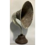 A vintage speaker horn possibly for a factory tannoy system