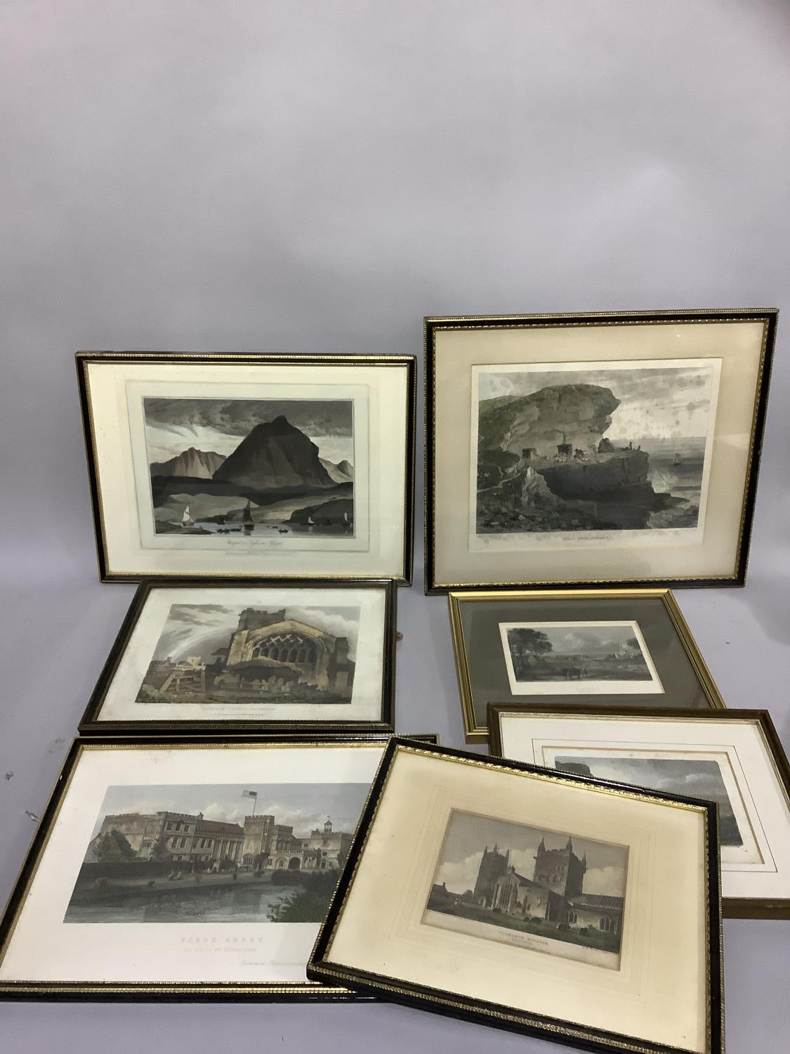 Lithographs and engravings, Una Pool in Kyles-Cu Afsynt, Till Whim Quarry, Wareham Church