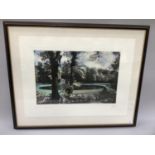 Dixon, the Moon Ponds of Studley Royal, artist proof, 2/3, titled and signed in pencil to the