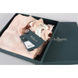 A Mulberry silk-cotton Tree square scarf in rosewater, with tags and original box, condition: