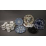 A Royal Albert Belinda pattern tea service for six, Wedgwood plates etc